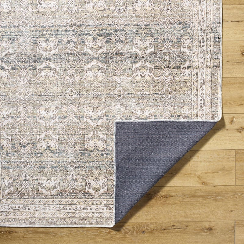 Livabliss Amelie Traditional Border Indoor/Outdoor Area Rug