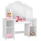 preview thumbnail 4 of 20, Costway Vanity Table Set Makeup Dressing Kids Girls Study Table Tri - See Details