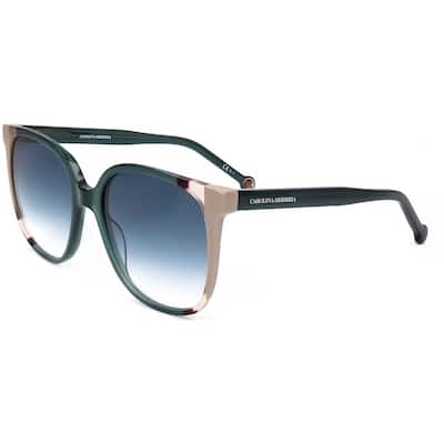 Carolina Herrera Women's 57mm Teal Brown Sunglasses CH0062-S-HBJ-57