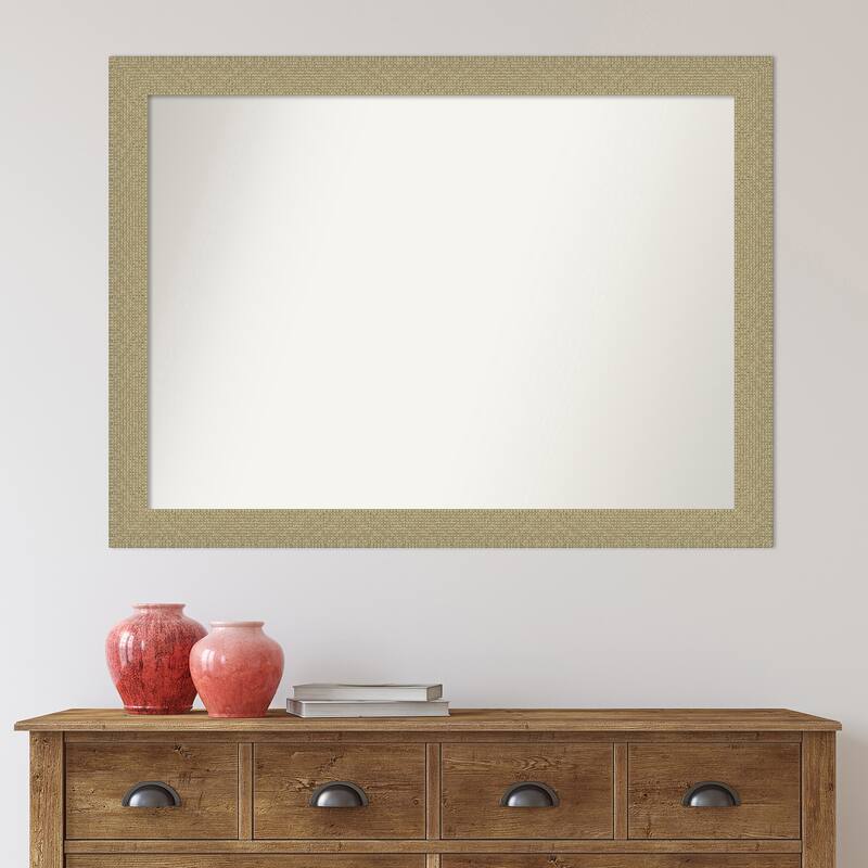 Non-Beveled Wall Mirror - Mosaic Gold Frame