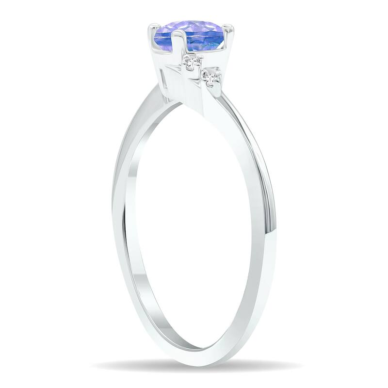 Women's Tanzanite and Diamond Tierra Ring in 10K White Gold