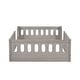 preview thumbnail 12 of 24, Twin Size Platform Bed with Guardrail and Semi-enclosed Fence