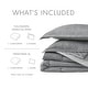 preview thumbnail 2 of 33, Chelsea Square Reese Modern Lightweight Chambray Print Comforter Set