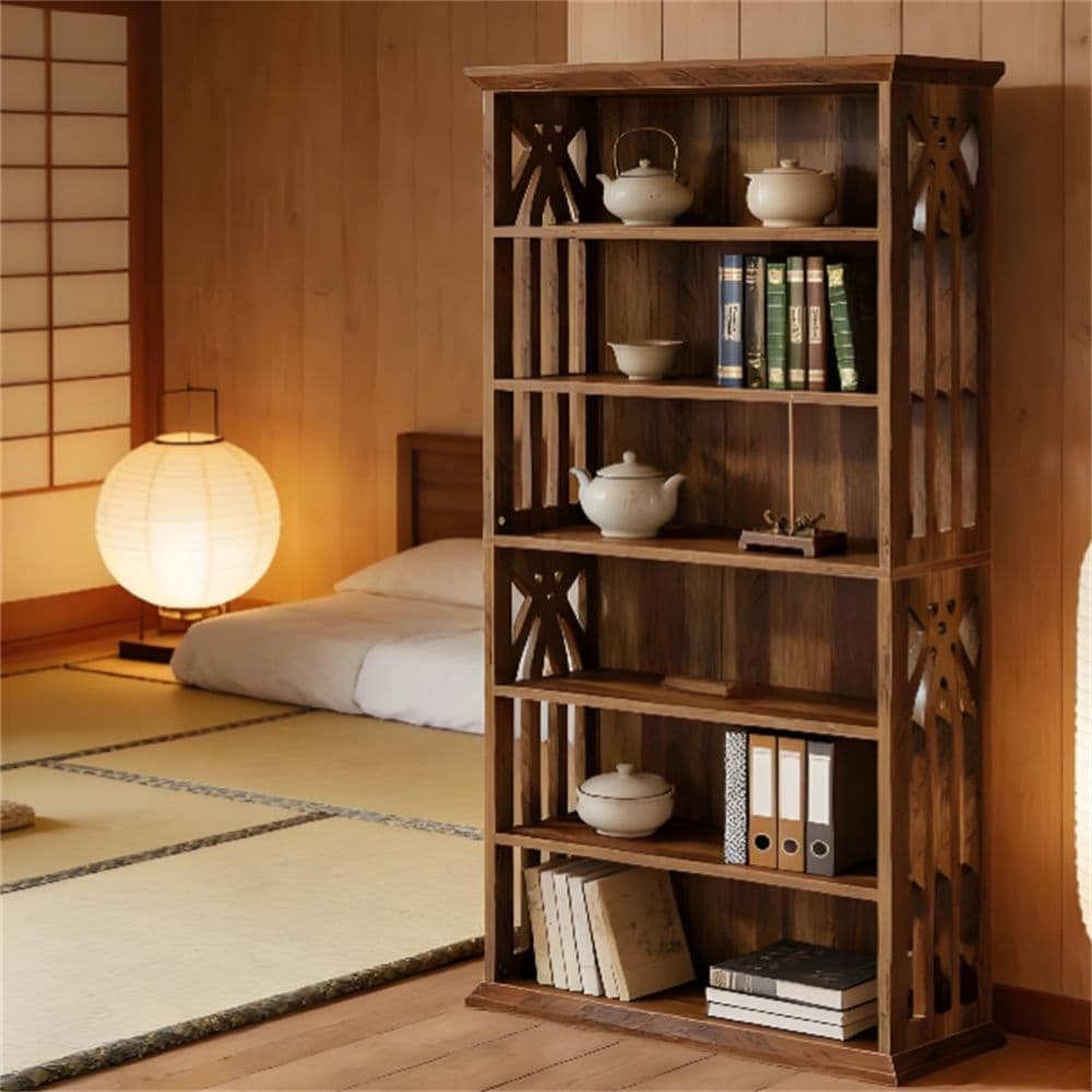 Modern bookshelf, display rack, storage rack, with storage space, suitable for living rooms, storage cabinets