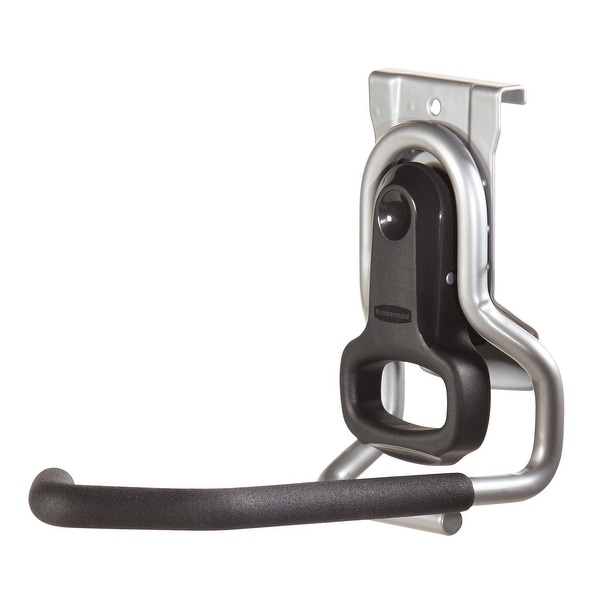 Rubbermaid 1784463 FastTrack 5.11" Projection Single Prong Garage Utility Hook - Satin Nickel