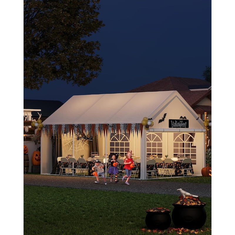 Party Tent Heavy Duty, Outdoor Wedding Tent Event Shelter with Carry Bags