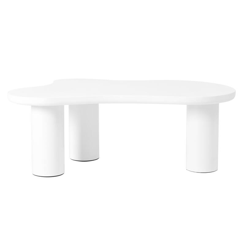 Cloud shaped easy to assemble coffee table