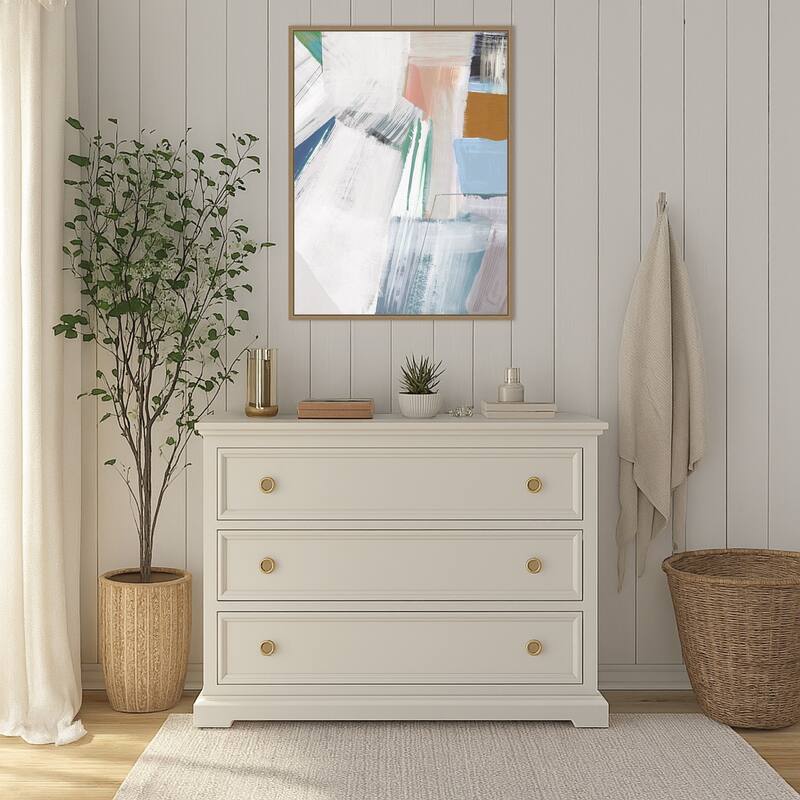 Buildings No. 2 by Cartissi Framed Canvas Wall Art Print