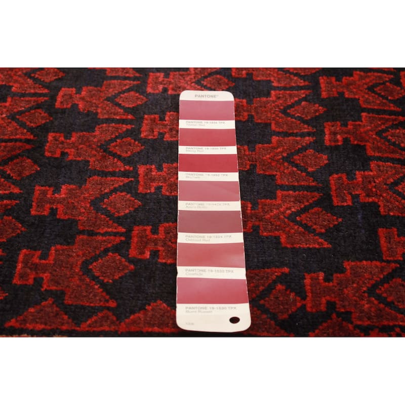Teimani Burgundy Rug 3'1" x 5'1" - 3'1 x 5'1