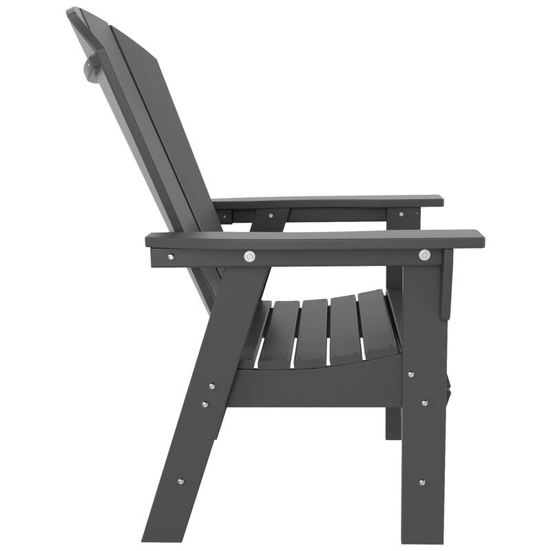 Polytrends Laguna Casual Upright Adirondack Chair (Set of 2)