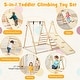 preview thumbnail 9 of 7, Gymax 5-in-1 Kids Indoor Playground w/ Slide Climbing Rock Adjustable