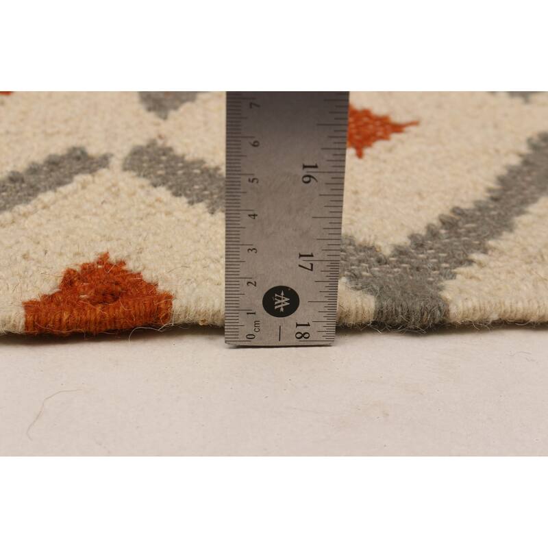 Ankara FW Cream Kilim 5'2" x 8'2" - 5'2 x 8'2