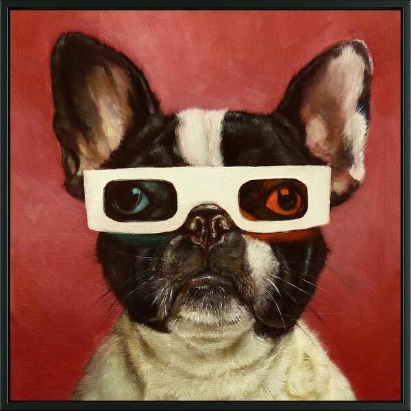 Shop Easy Art Prints Lucia Heffernan S 3d Dog Premium Canvas Art