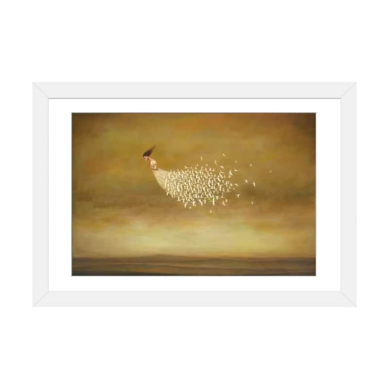 iCanvas "Freeform" by Duy Huynh - White - 16x24x1