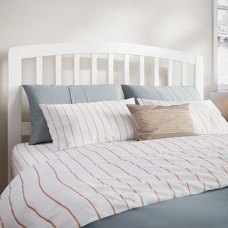 Quincy Full Solid Wood Low Profile Platform Bed in White