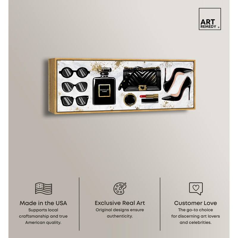 Wall of Accessories Panoramic Canvas by Art Remedy