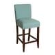 preview thumbnail 2 of 3, HomePop 29-inch Bar Height Textured Aqua Upholstered Barstool