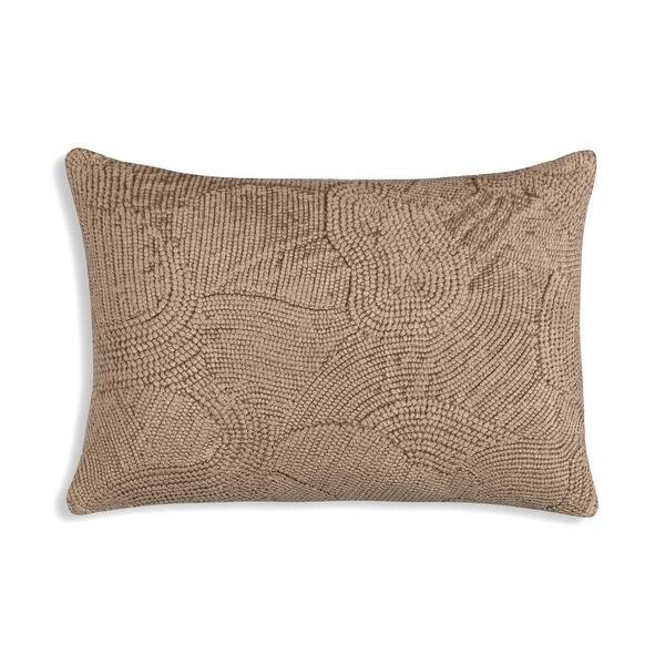 Enchant Home Amaya Natural Velvet Pillow Bed Bath & Beyond 37717356