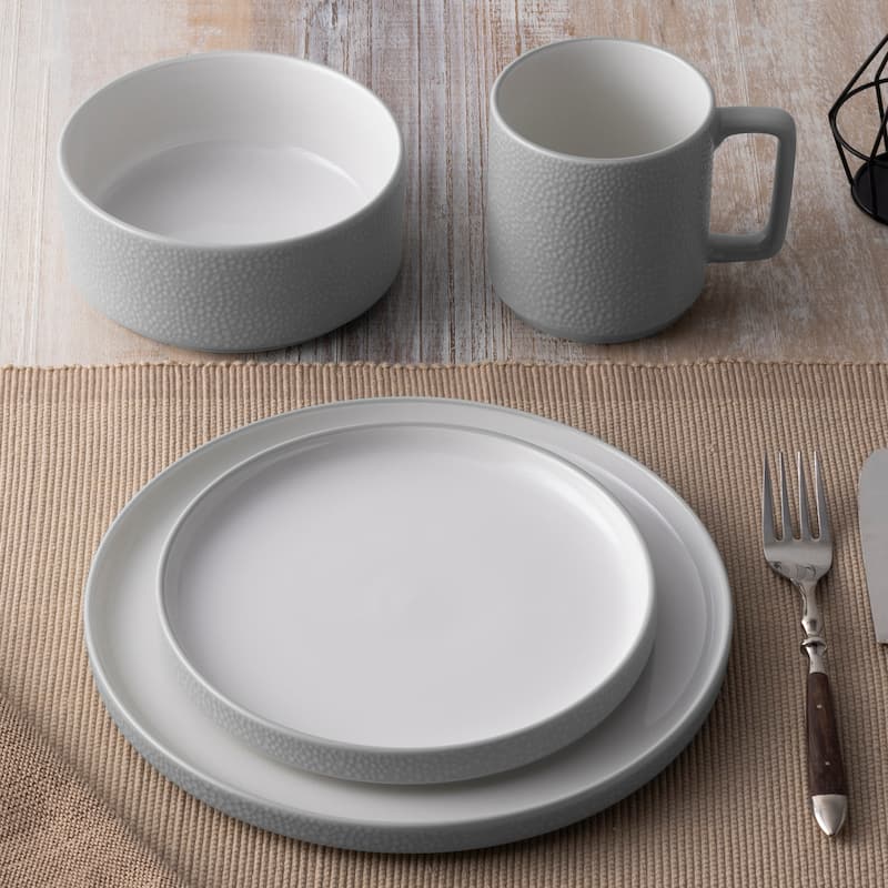 Noritake Colortex Stone Set Of 4 Stax Salad Plates, 7-1/2"