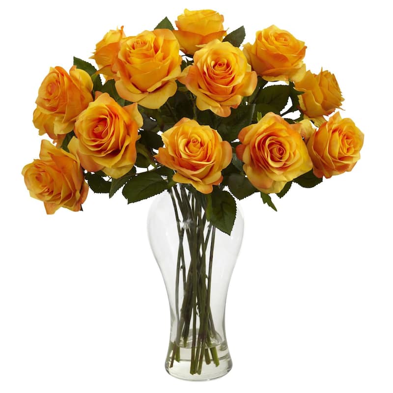 Blooming Roses/ Vase