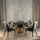 preview thumbnail 2 of 10, Hunter Zoanne 6-Light Modern Geometric Chandelier - Entry, Dining Room - Contemporary, Transitional