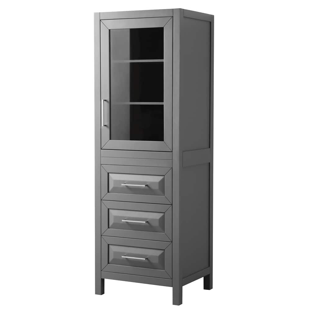 Daria Linen Tower with Cabinet Storage and 3 Drawers