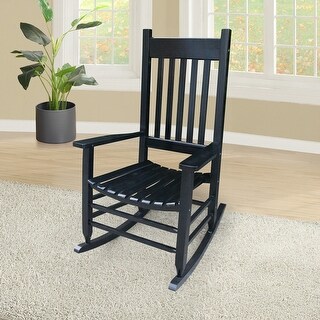 Dark wood rocking chair 2025
