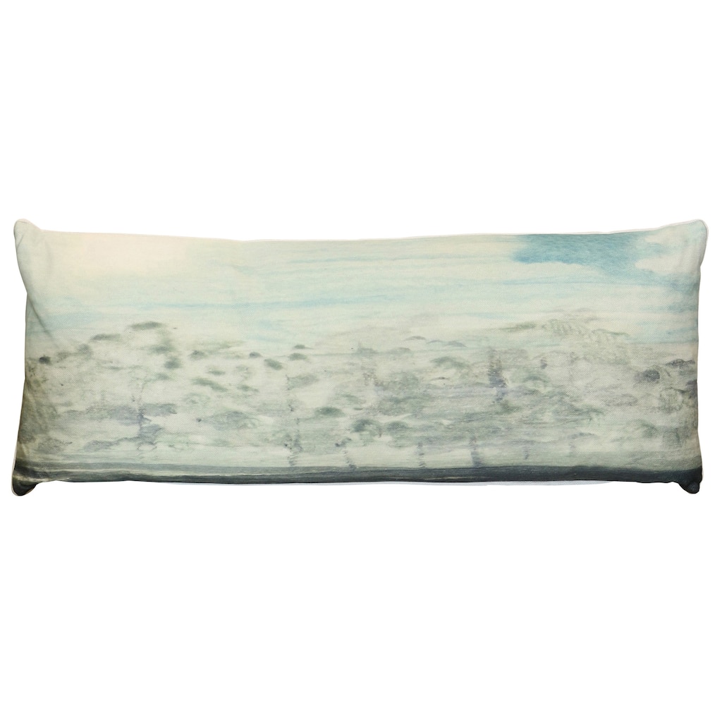 StyleCraft Tamara Day for StyleCraft Mist Horizon Landscape Lumbar Pillow - Fog Gray