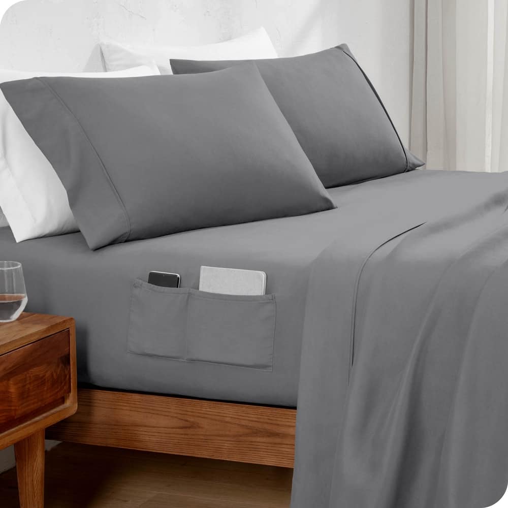 Bare Home Dual Pocket Microfiber Sheet Set
