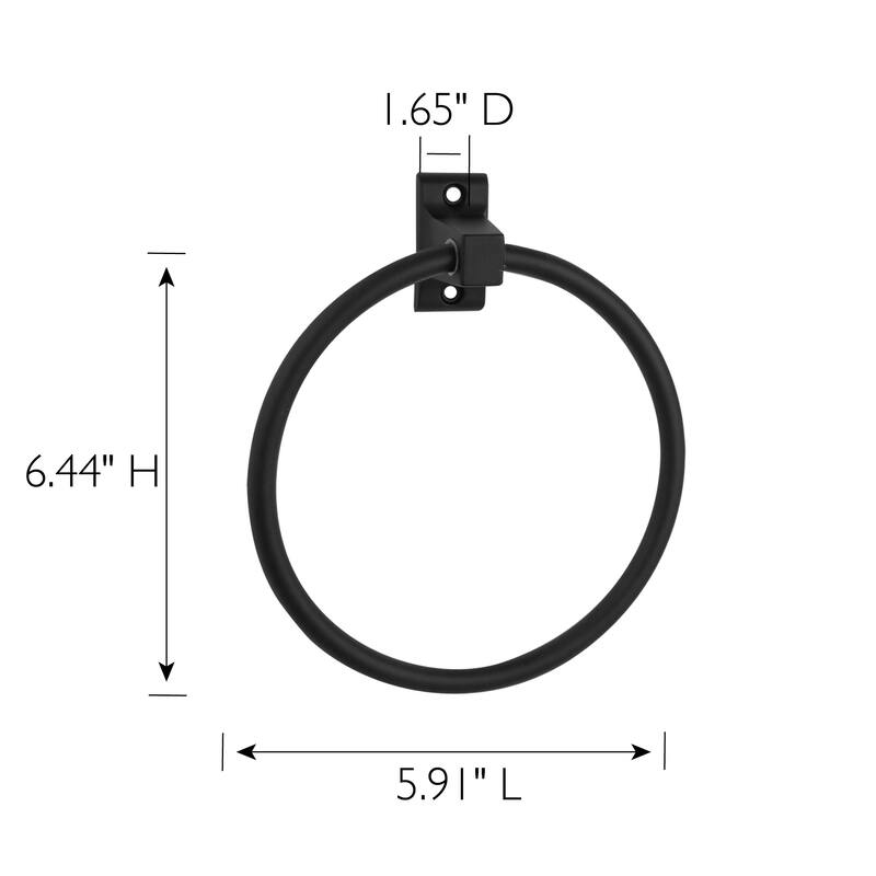 Design House 544585 Millbridge 5-15/16" Wall Mounted Towel Ring
