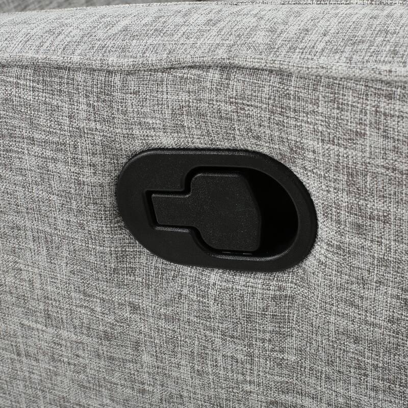 47"Wide Manual Recliner Chair for Adults, Single Reclining Sofa Chair Fabric Upholstered Living Room Chair Modern Club Chair