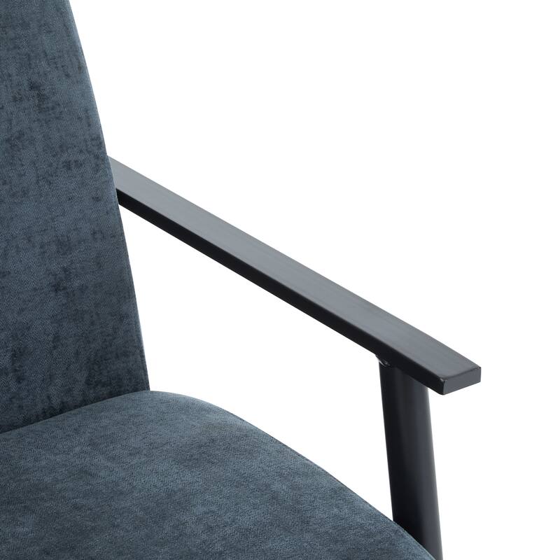 Polyester Lounge Chairs (Set of 2） with Sturdy Metal Frames, Ergonomic Design, and Space-Saving Profile