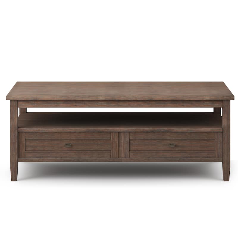 WYNDENHALL Norfolk Wood Transitional Coffee Table - 48 Inches wide