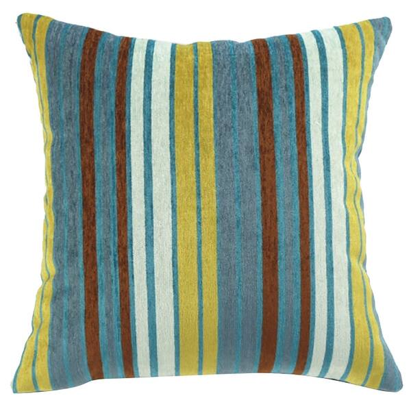 Shop Striped Patterned Cushion Cover Chezmax Zippered Chenille