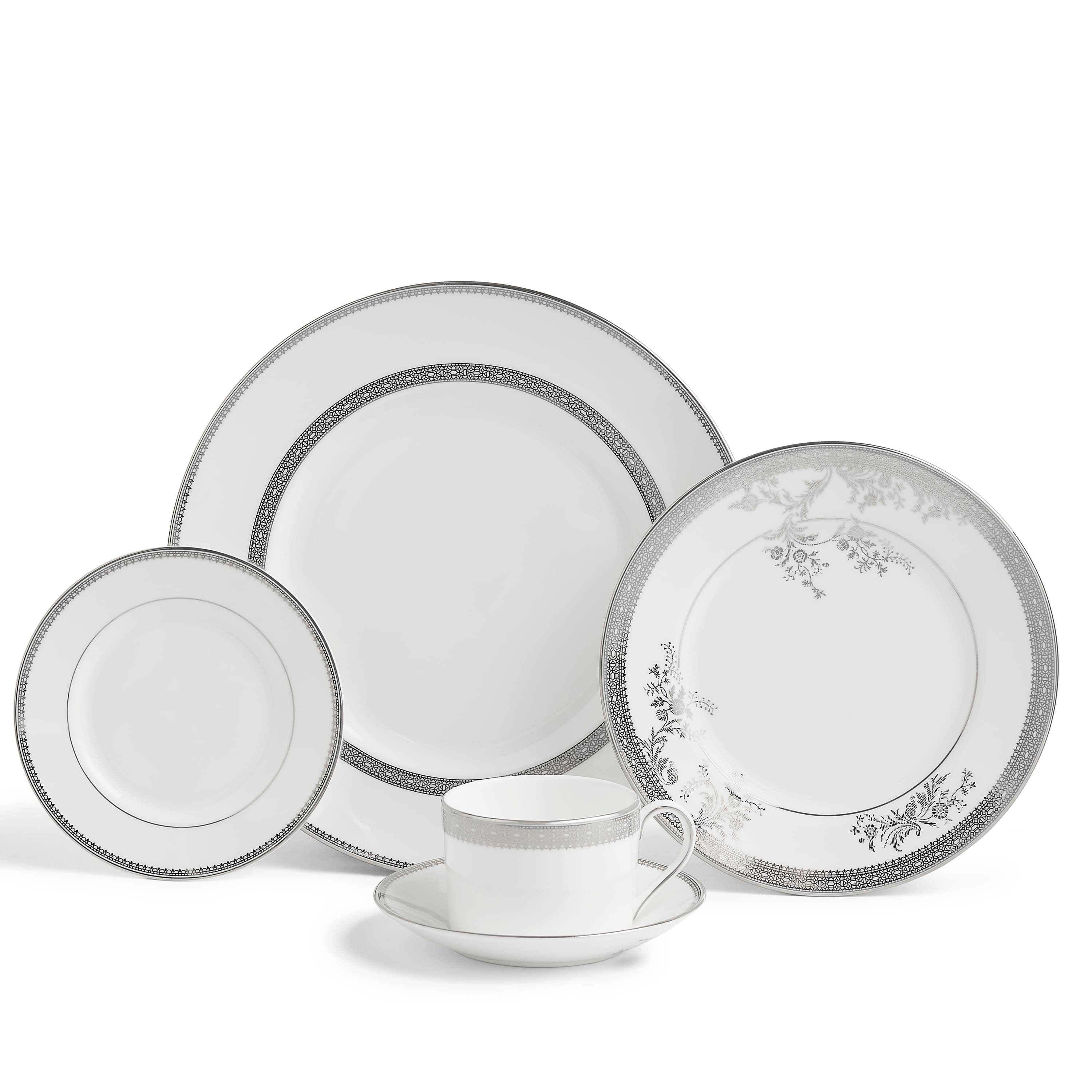 Vera Wang Lace Dinnerware Set, 10 Pieces Bed Bath & Beyond 38883299