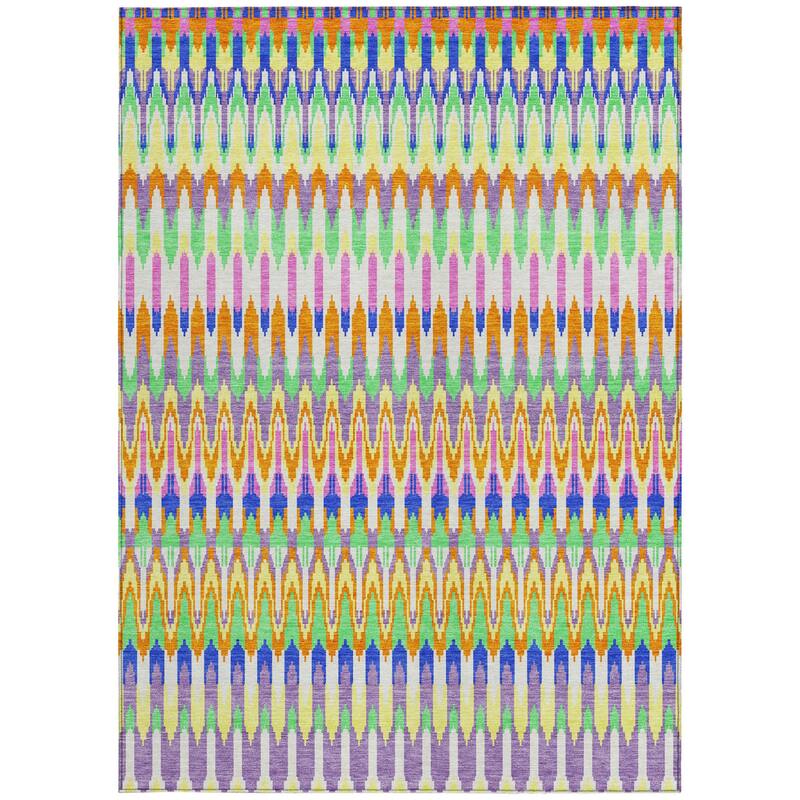 HomeRoots Southwestern Transitional Rectangle Outdoor Rug