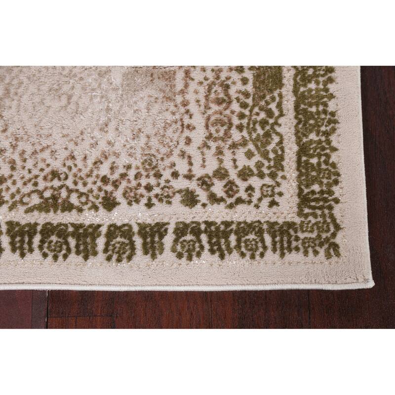 Turkish Geometric Damask Transitional Oriental Rug Home Decor Carpet