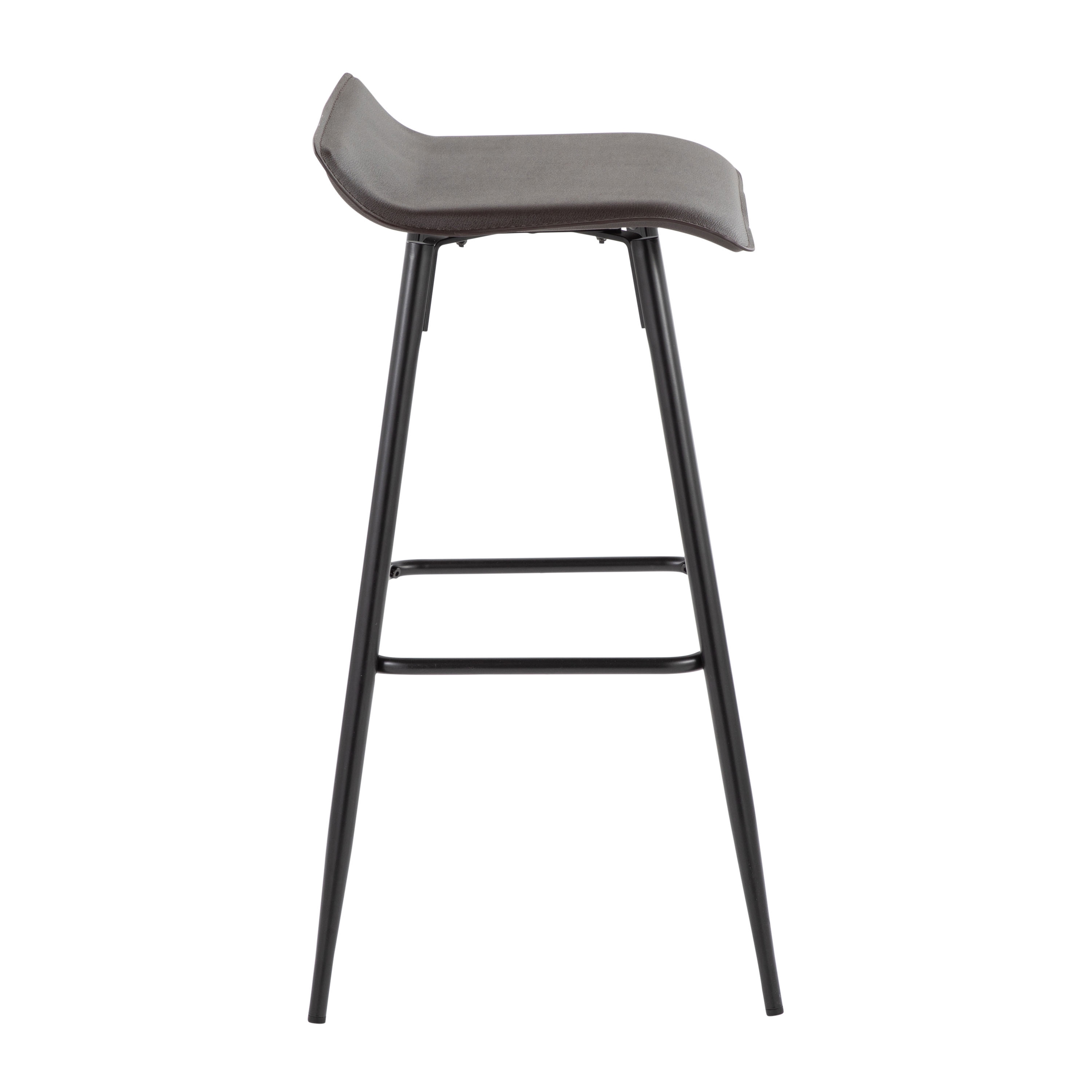 Leather fixed height outlet bar stools