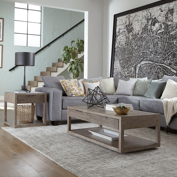 Taupe coffee table set discount
