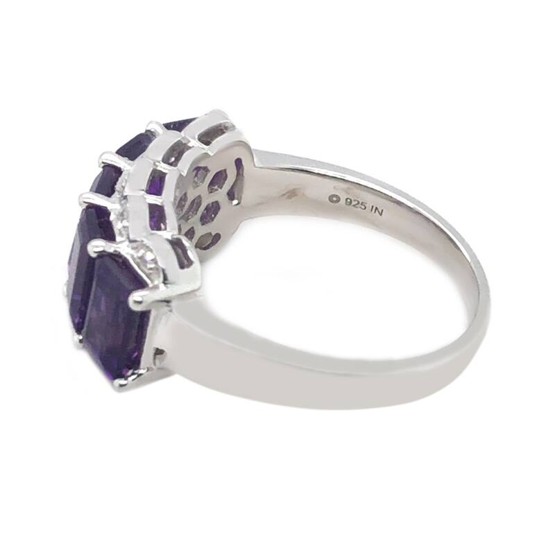 925 Sterling Silver Multi Gemstone Options Band Ring