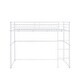 preview thumbnail 28 of 31, Metal Loft Bed Twin, Loft Bed Frame with Guard Rails and Flat Ladder