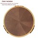preview thumbnail 11 of 14, Round Wood Frame Side Table Coffee End Table Antique Black/Gold Living Room Bedroom