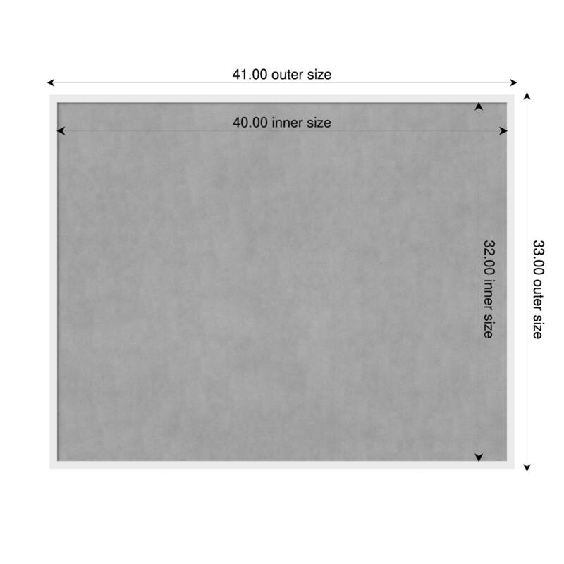 Amanti Art Incline Black Framed - 41 x 33 in - Incline White