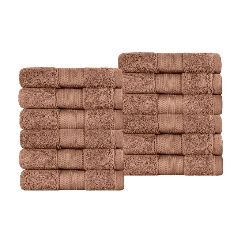 Blue Nile Mills Rio Turkish Cotton Face Towel, Set of 12