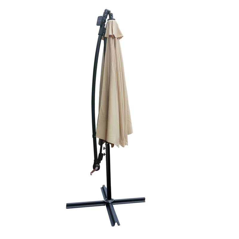 Waterproof 10 ft Market Umbrella with LED Lights