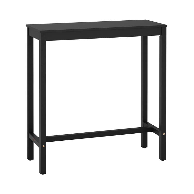 Casual 38 in. Outdoor & Indoor Rectangular Patio Bar Table Wood Dining Table