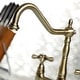 preview thumbnail 8 of 46, Heritage Bridge Kitchen Faucet with Brass Sprayer