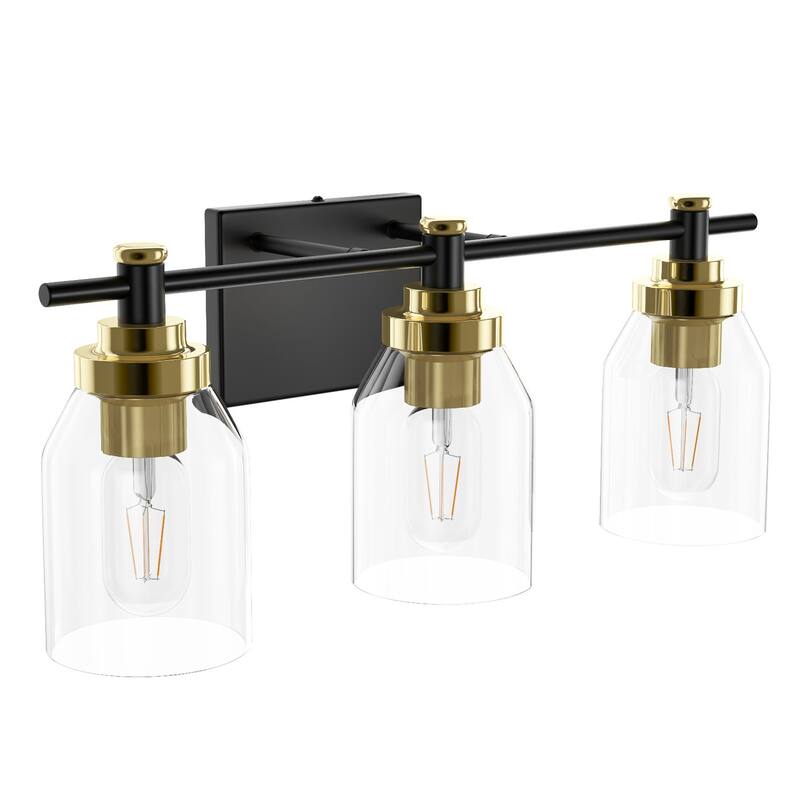 Modern 2/3-Light Glass Style Over Mirror Vanity Lighting Fxiture