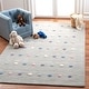 preview thumbnail 4 of 24, SAFAVIEH Kids Jayshree Polka Dot Wool Rug 3' x 5' - Silver - Rectangle
