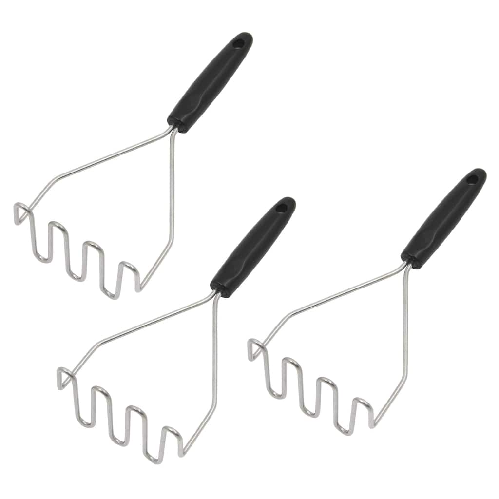 Chef Craft Select Stainless Steel Wire Hand Masher - Great for Mashed Potatoes, Avocado, Beans and More